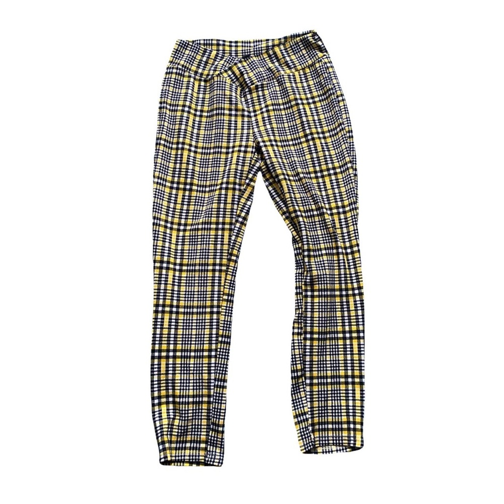Yellow plaid pants